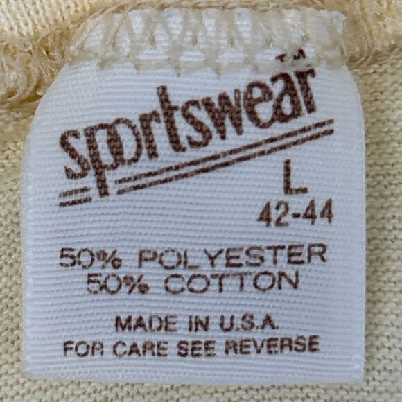 Vintage Scouting For The Handicapped T Shirt Mens Medium BSA Camp Mason Yellow - Picture 11 of 13